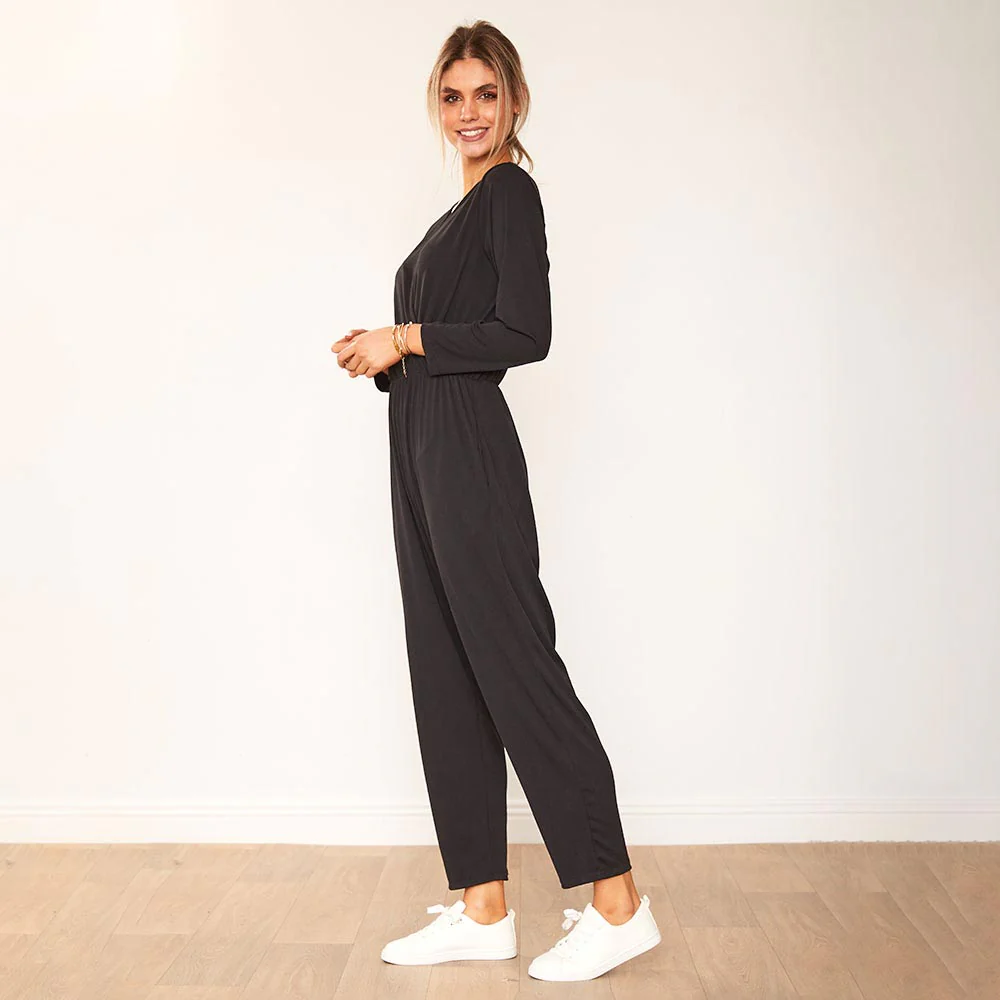 Emery Jumpsuit (Black) - Image 12