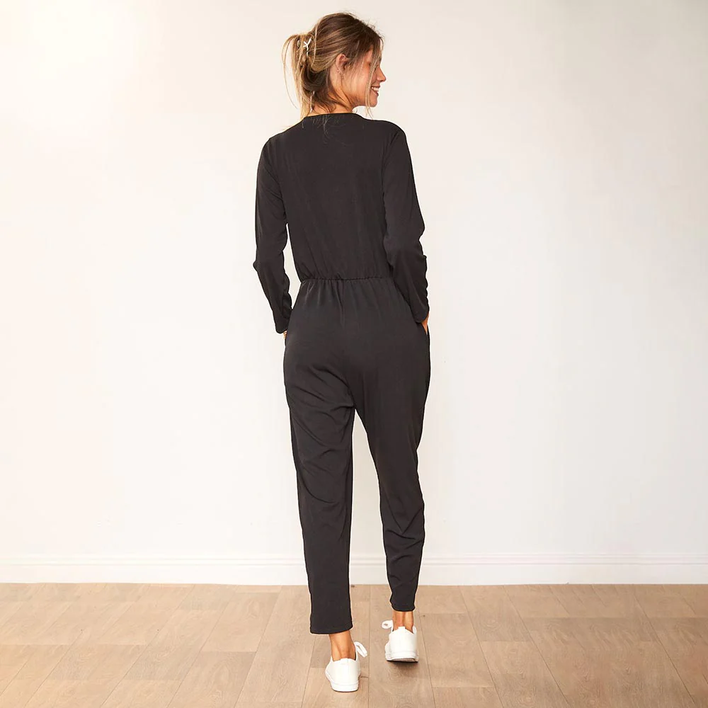 Emery Jumpsuit (Black) - Image 13