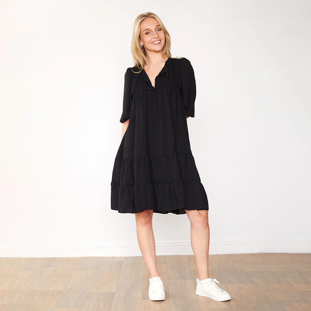 Emilia Dress (Black) - Image 3