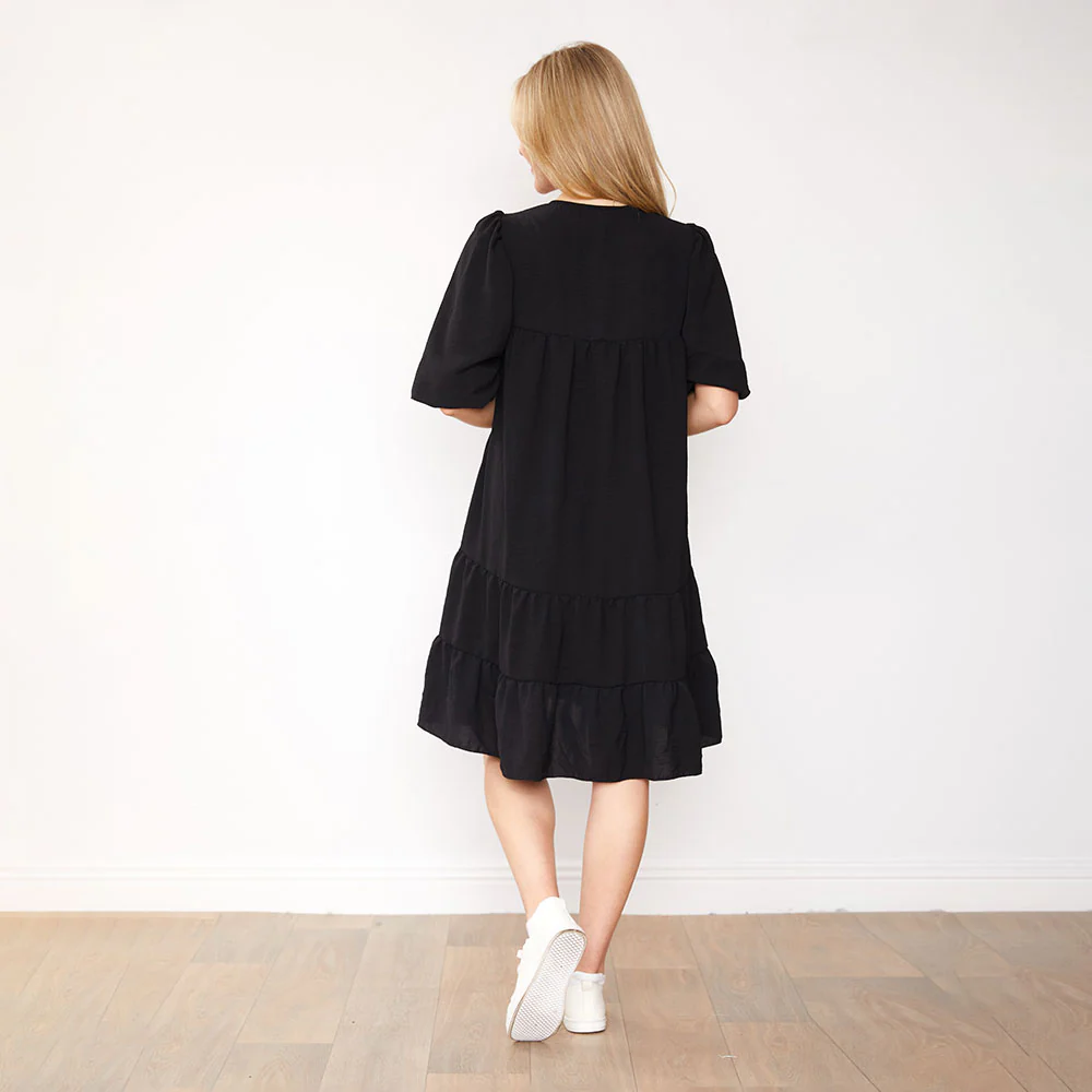 Emilia Dress (Black) - Image 5