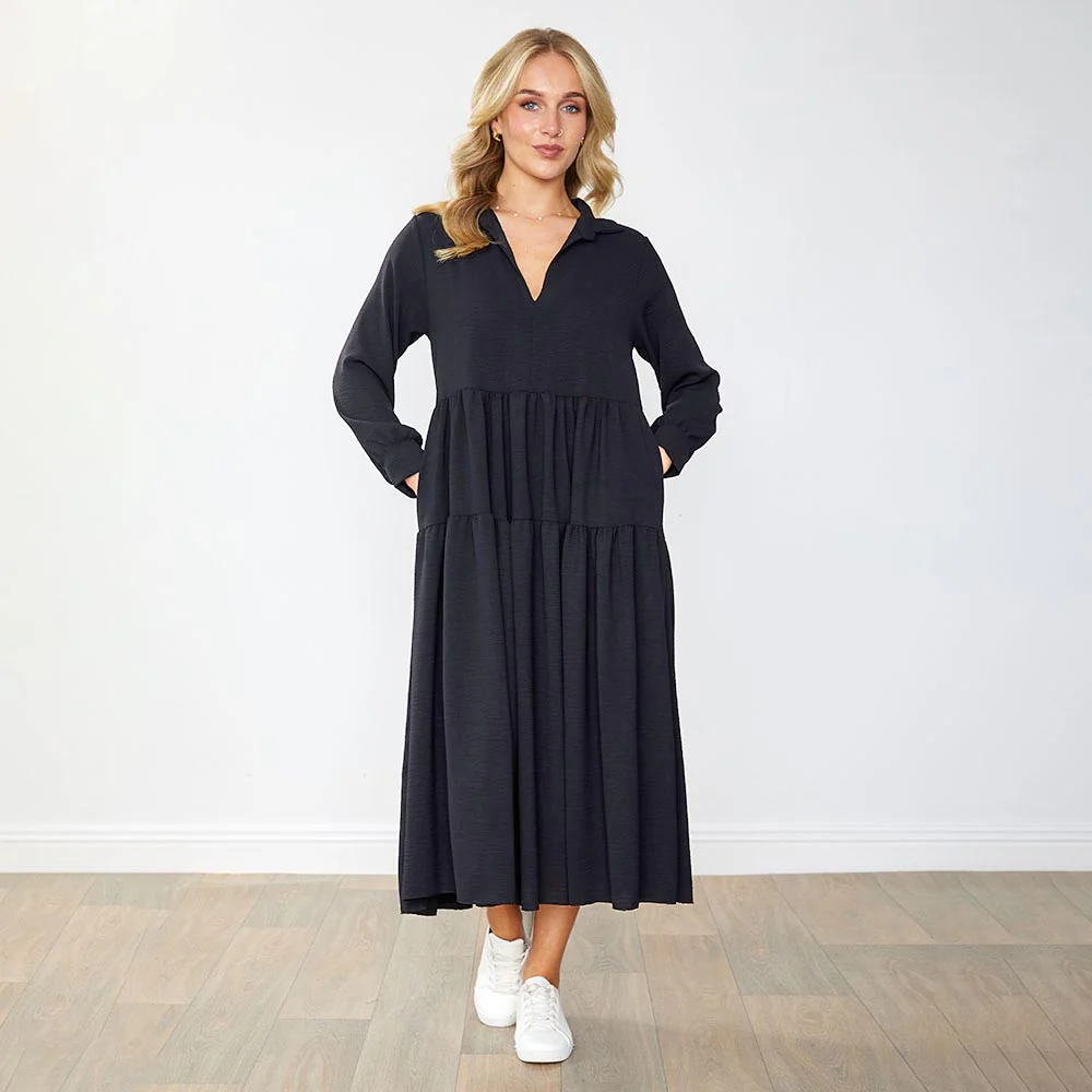 Emily Dress (Black) - Image 4