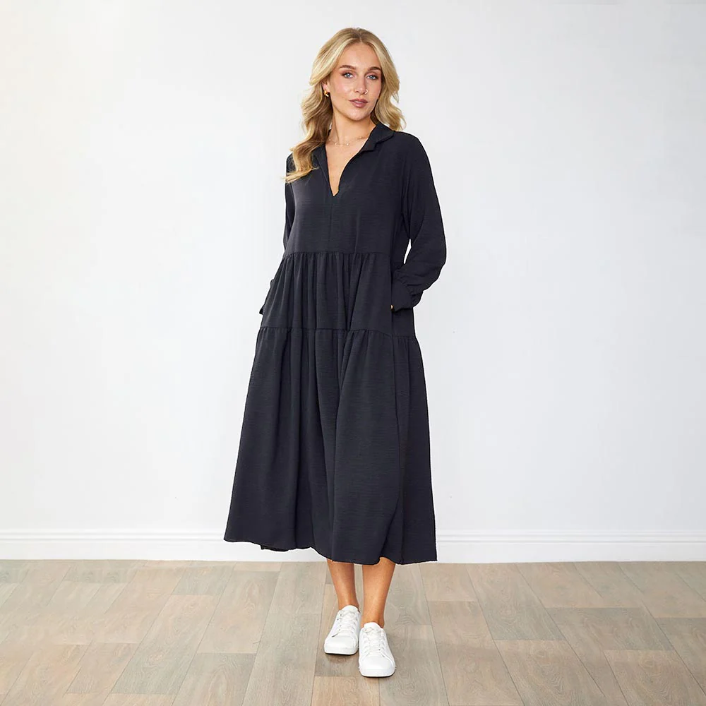 Emily Dress (Black) - Image 7