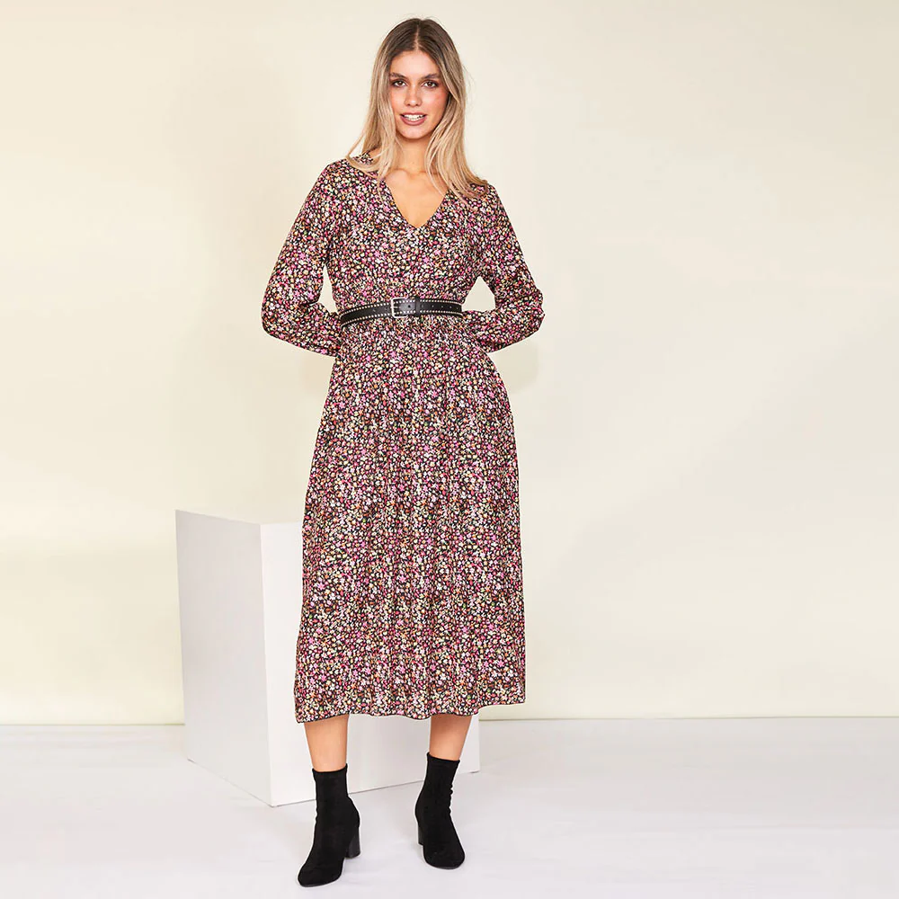 Emily Dress (Floral Pink)