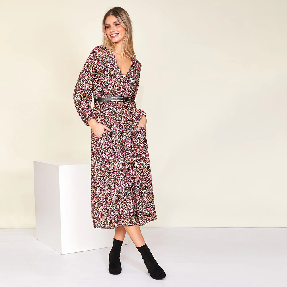 Emily Dress (Floral Pink) - Image 3