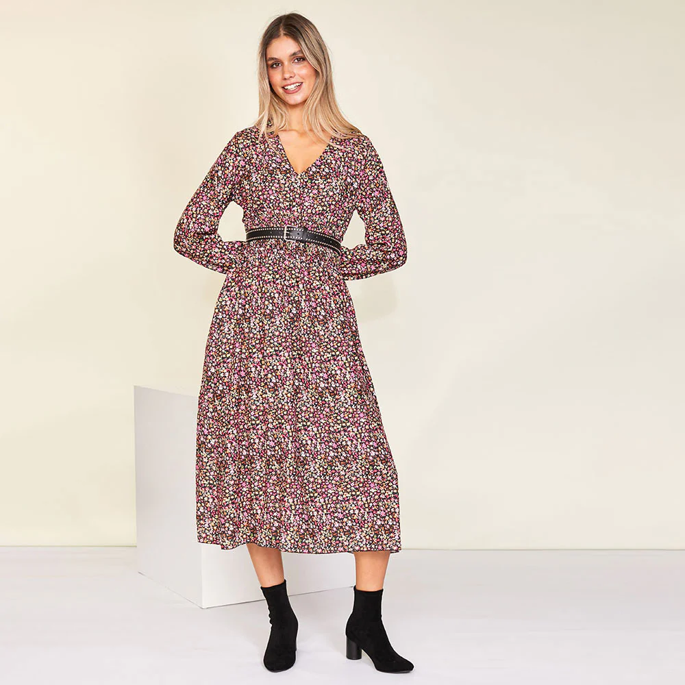 Emily Dress (Floral Pink) - Image 4