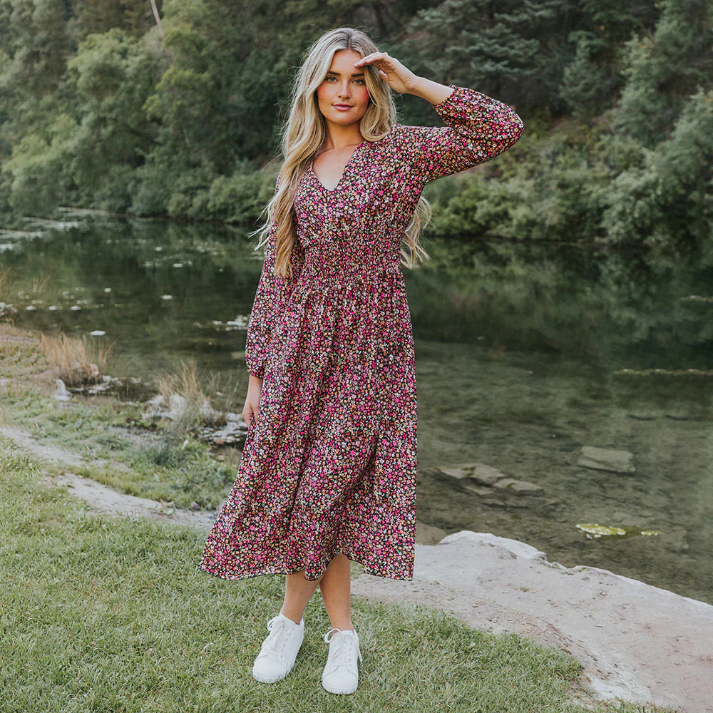 Emily Dress (Floral Pink) - Image 9