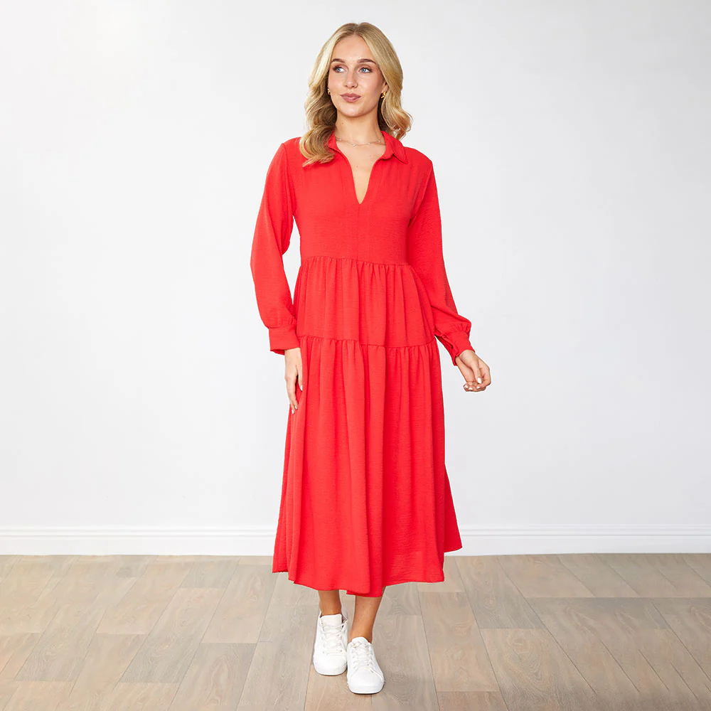 Emily Dress (Red) - Image 3