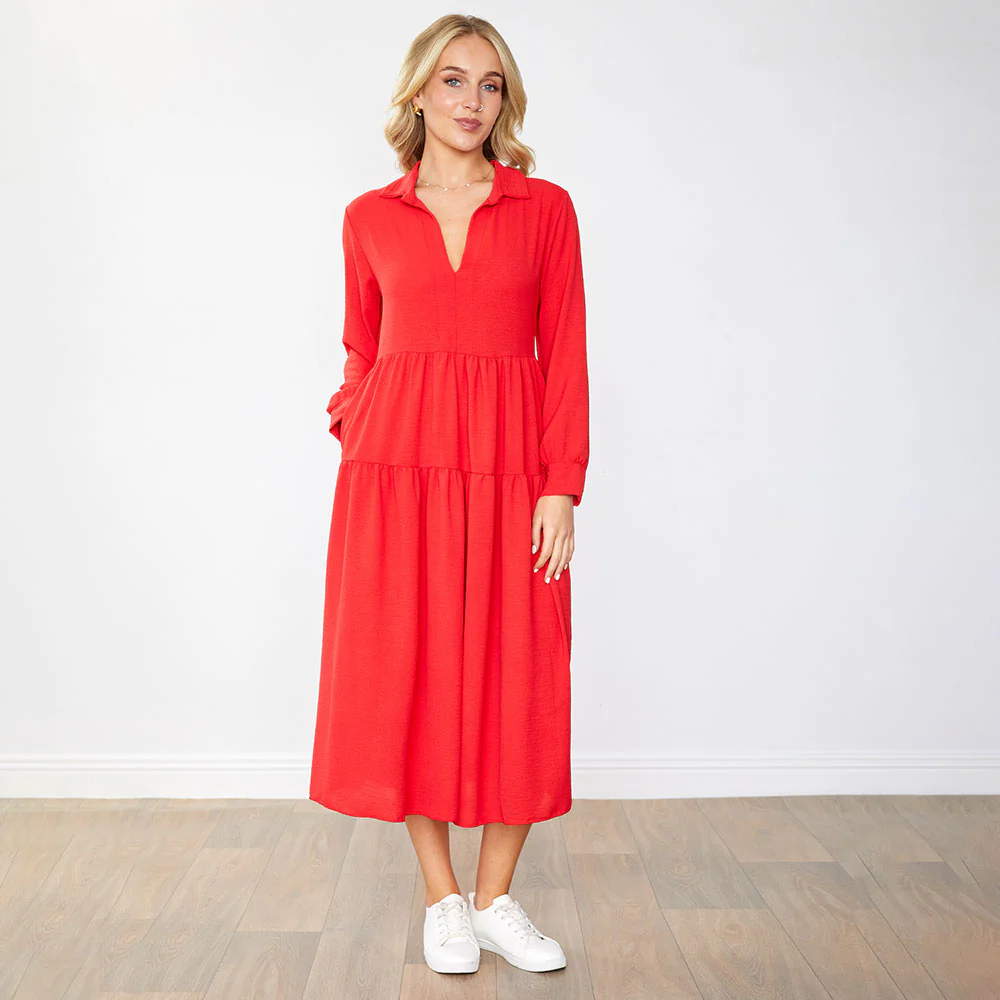 Emily Dress (Red) - Image 4