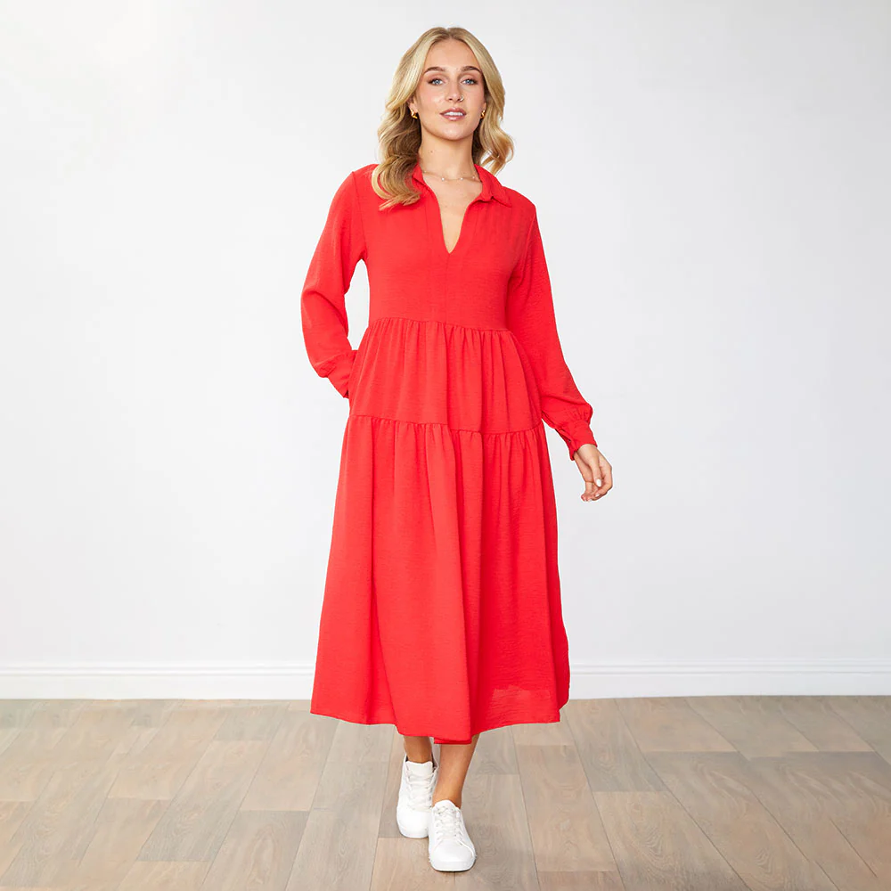 Emily Dress (Red) - Image 5