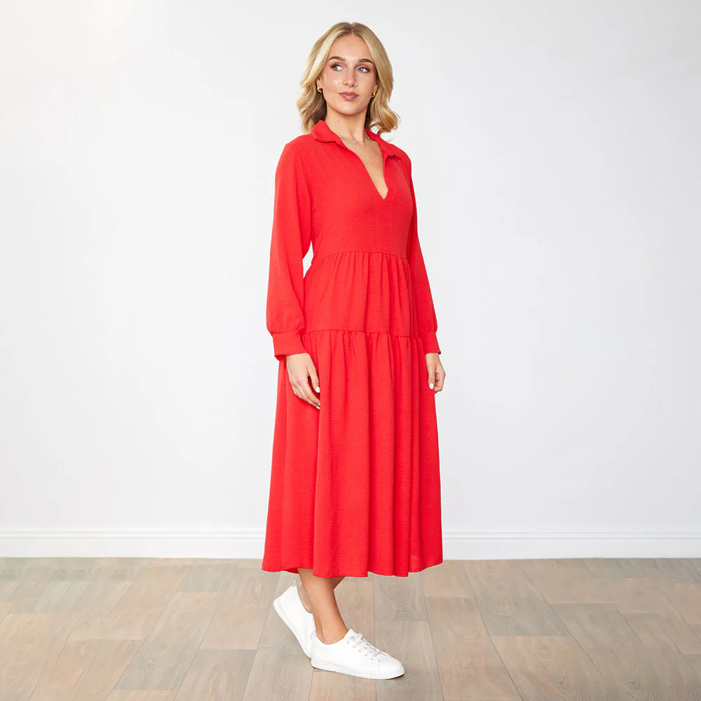 Emily Dress (Red) - Image 6