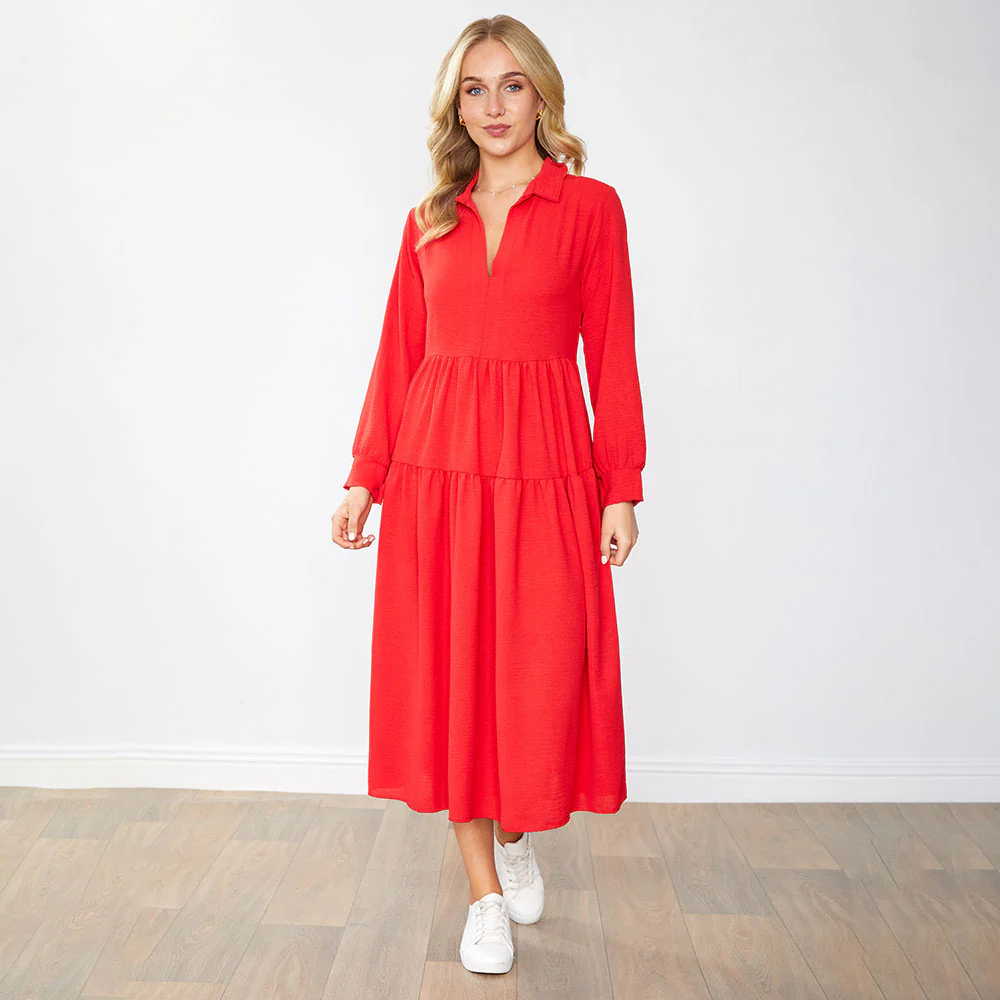 Emily Dress (Red) - Image 7