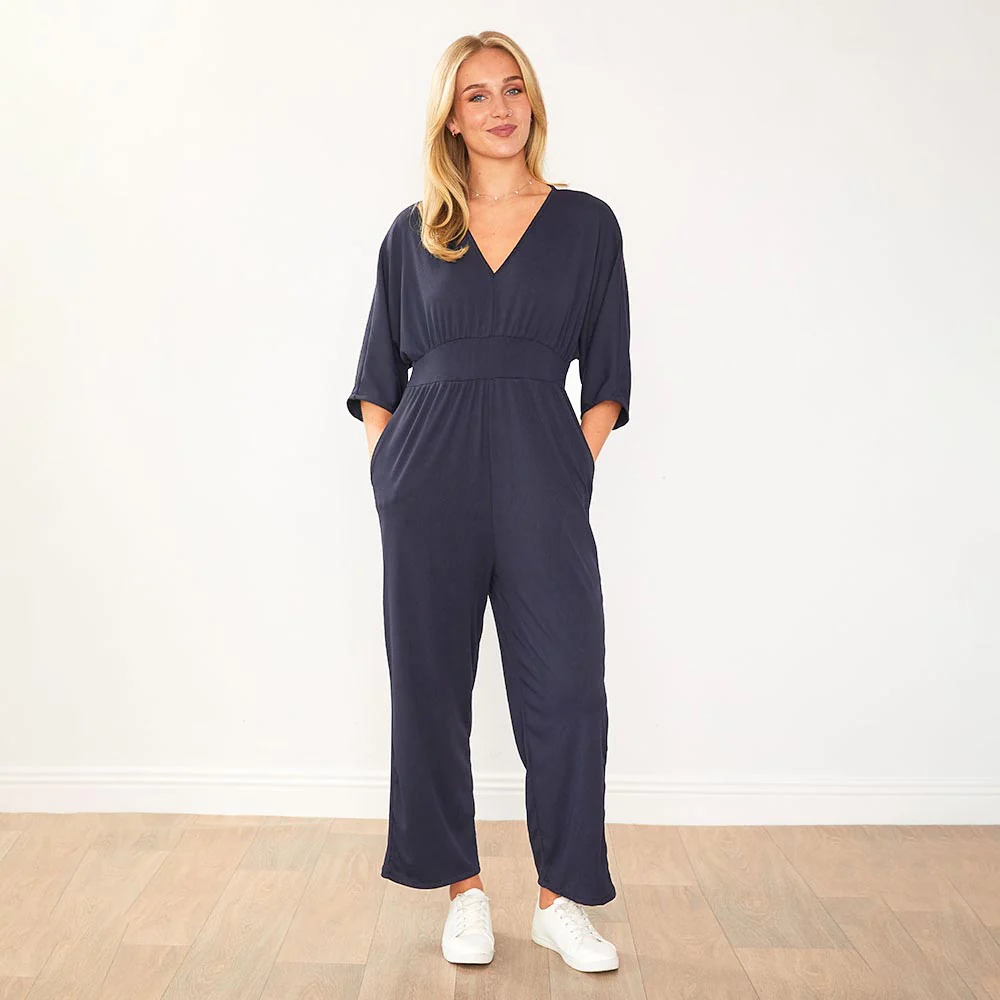 Ester Jumpsuit (Navy) - Image 9
