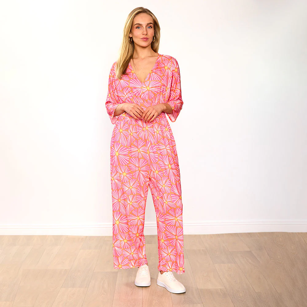 Ester Jumpsuit (Pink Bloom) - Image 3