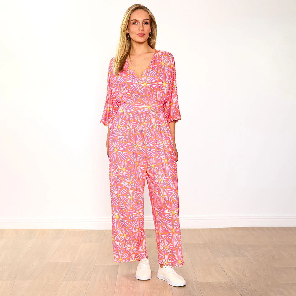 Ester Jumpsuit (Pink Bloom) - Image 4