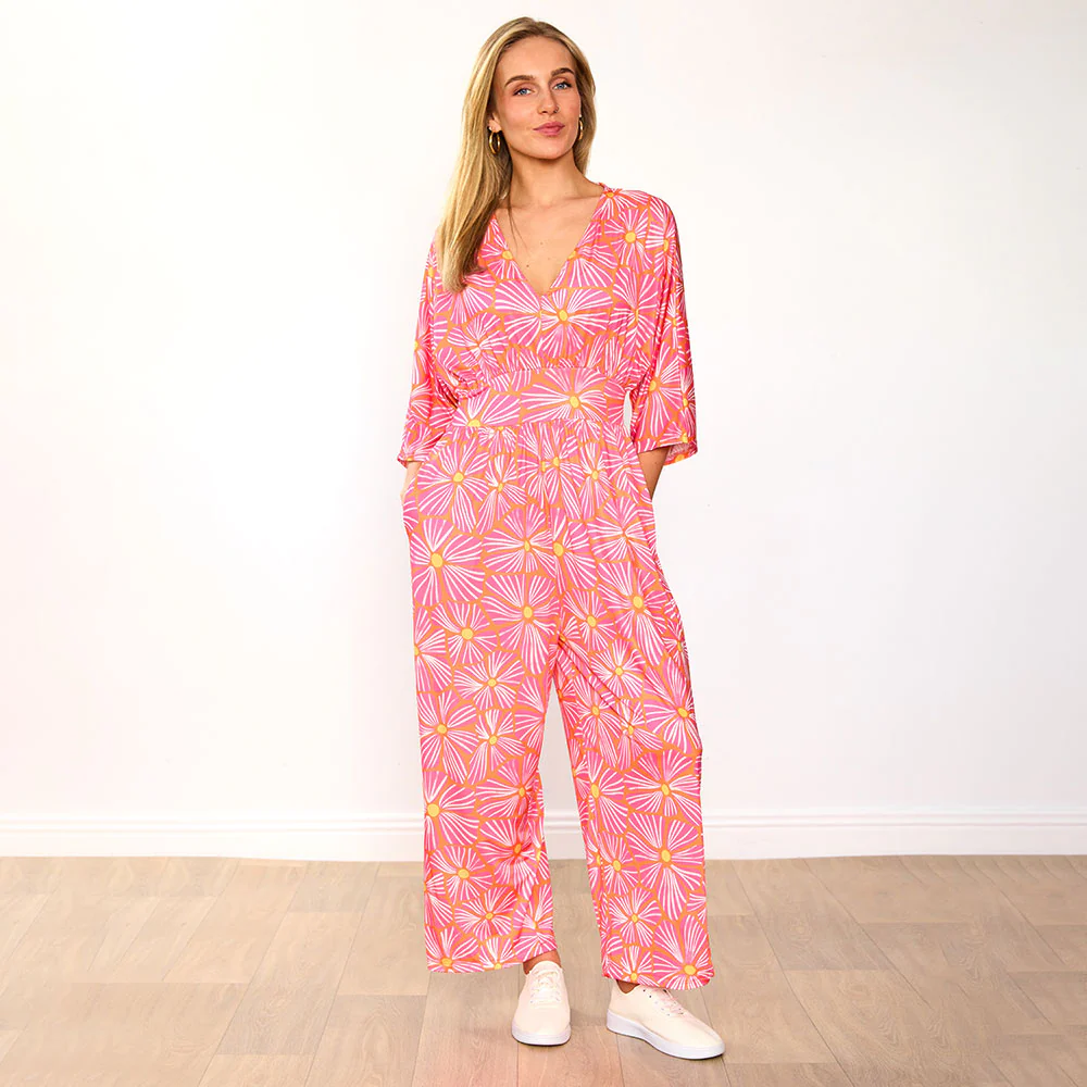 Ester Jumpsuit (Pink Bloom) - Image 5