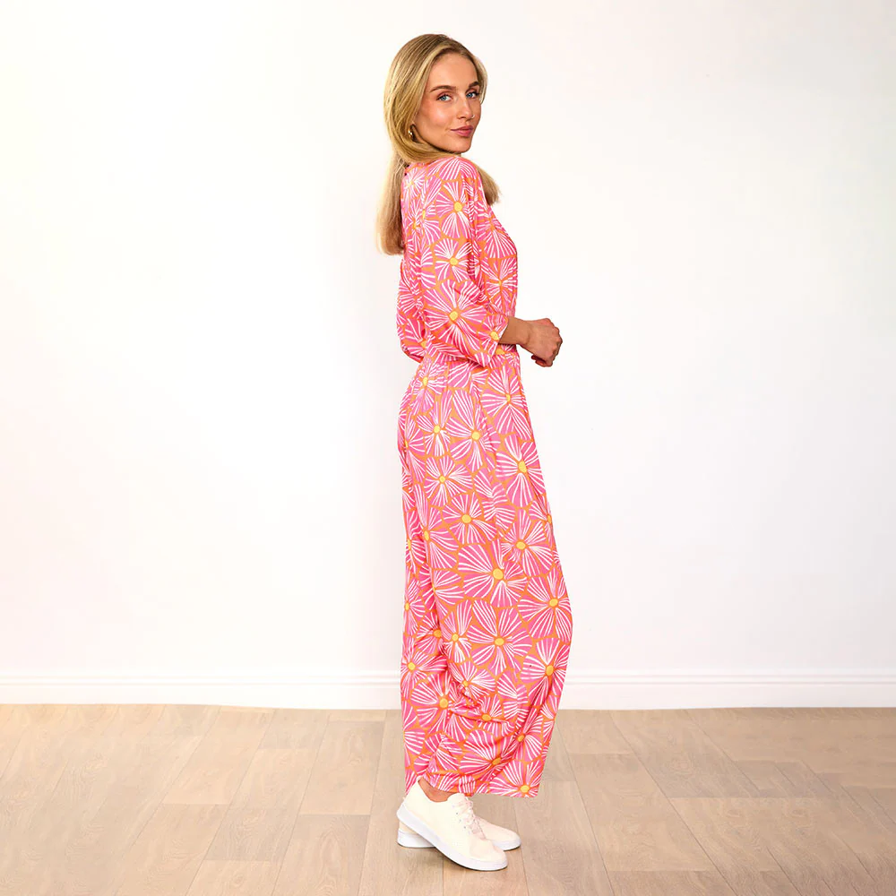 Ester Jumpsuit (Pink Bloom) - Image 7