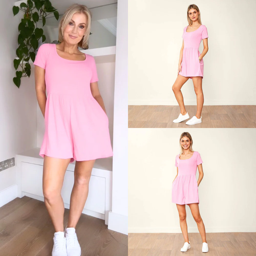 Eton Playsuit (Pink) - Image 2