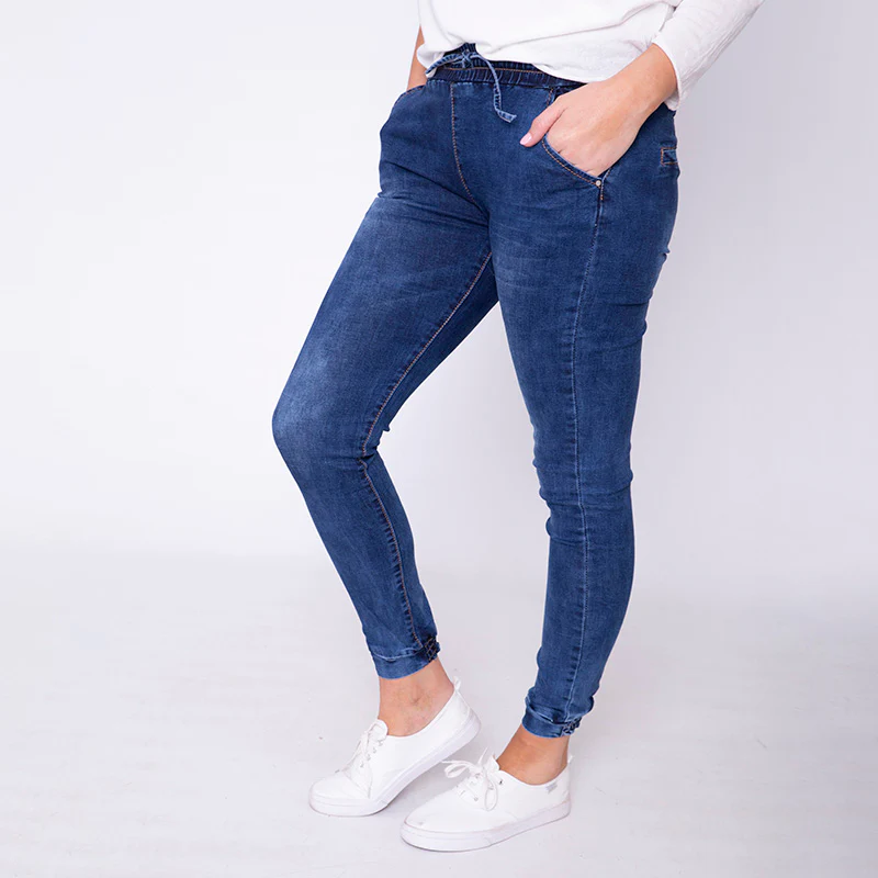 Eva Elastic Cuff Jegging (Denim) - Image 2