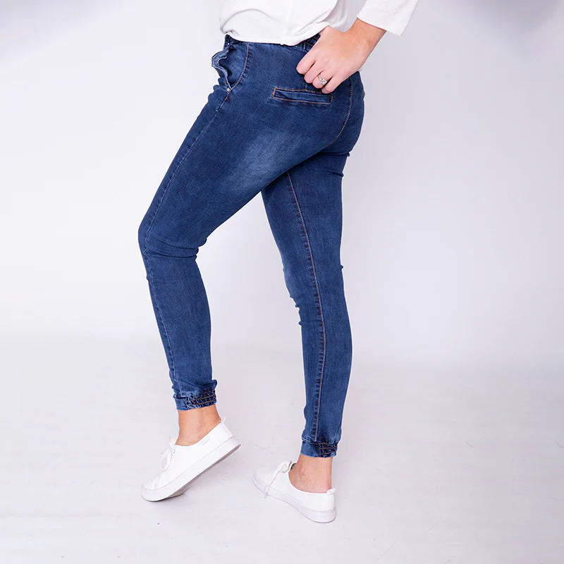 Eva Elastic Cuff Jegging (Denim) - Image 3