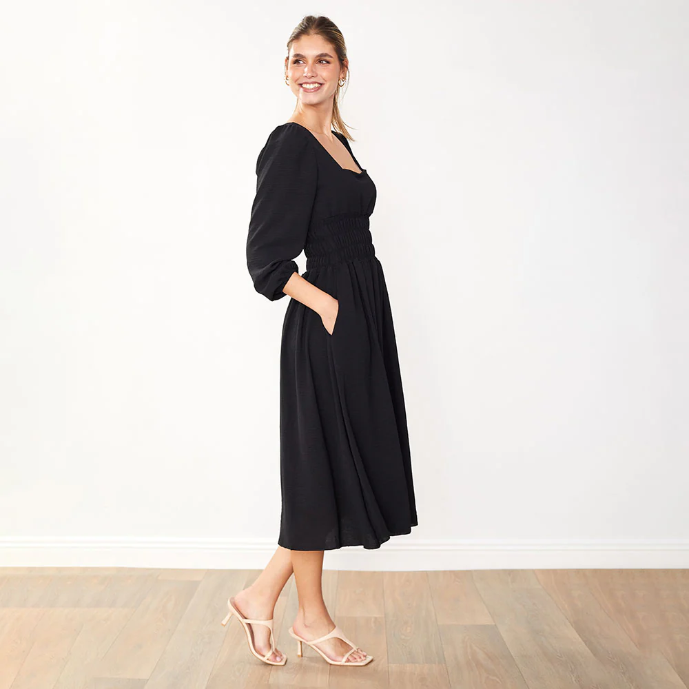 Evelyn Dress (Black) - Image 10