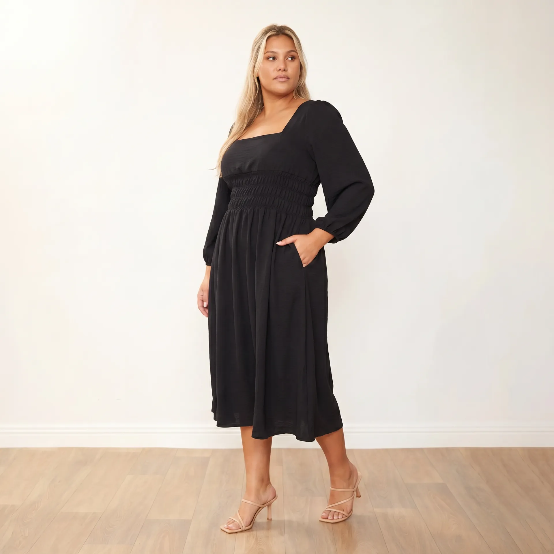 Evelyn Dress (Black) - Image 3