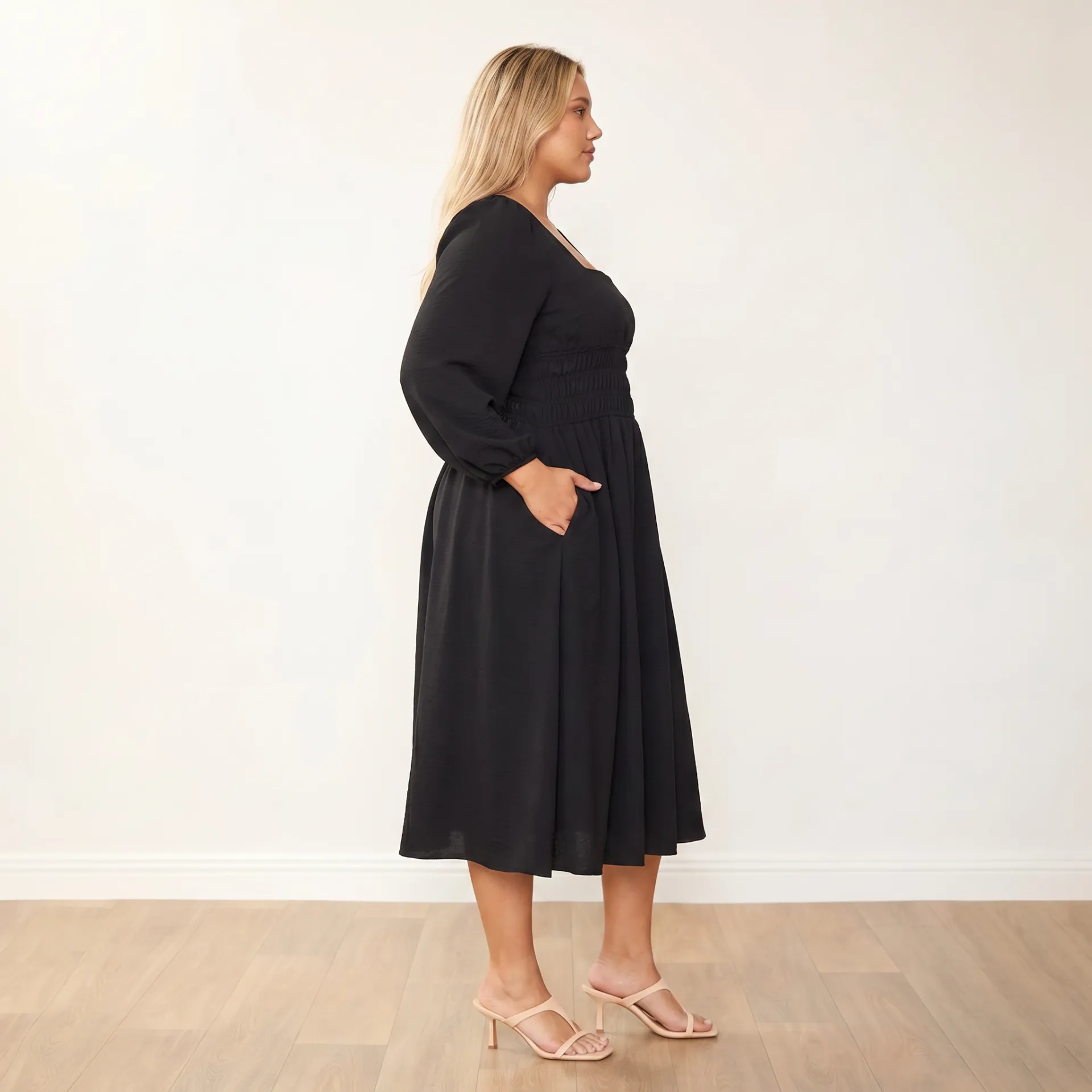 Evelyn Dress (Black) - Image 6