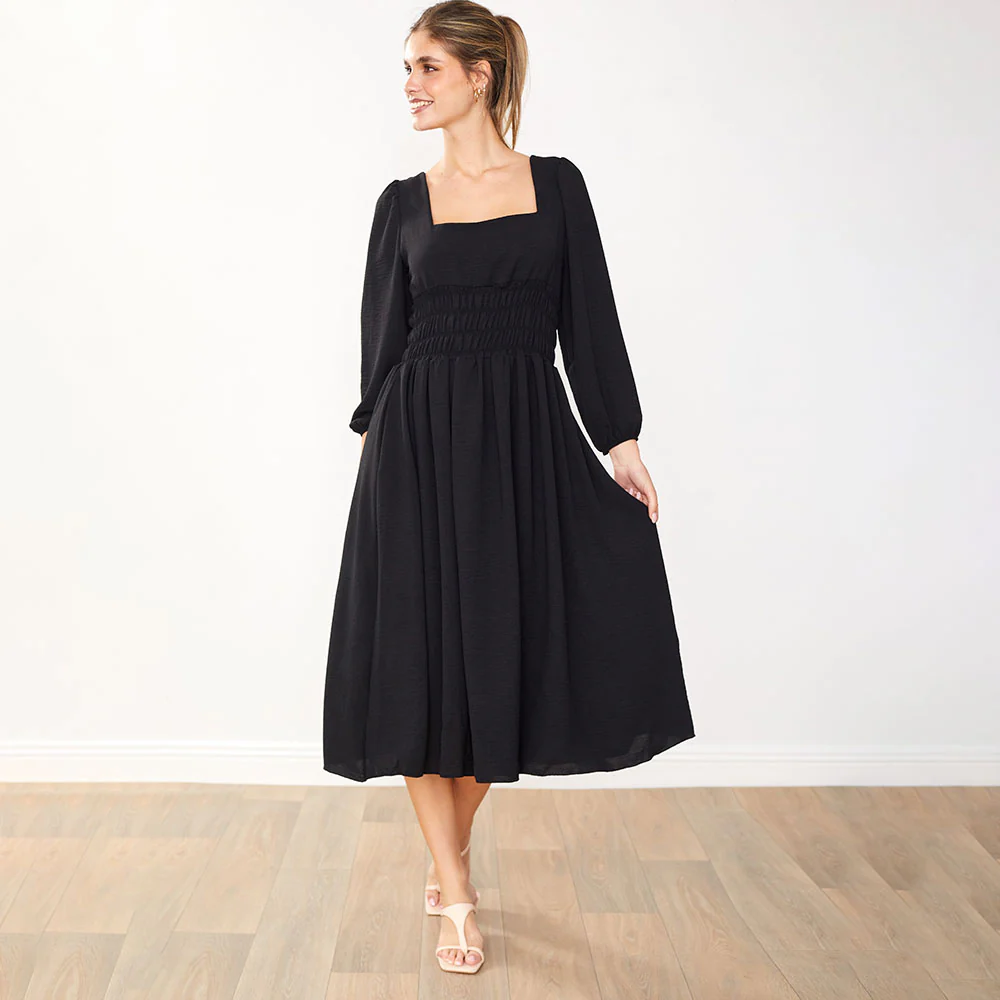 Evelyn Dress (Black) - Image 8