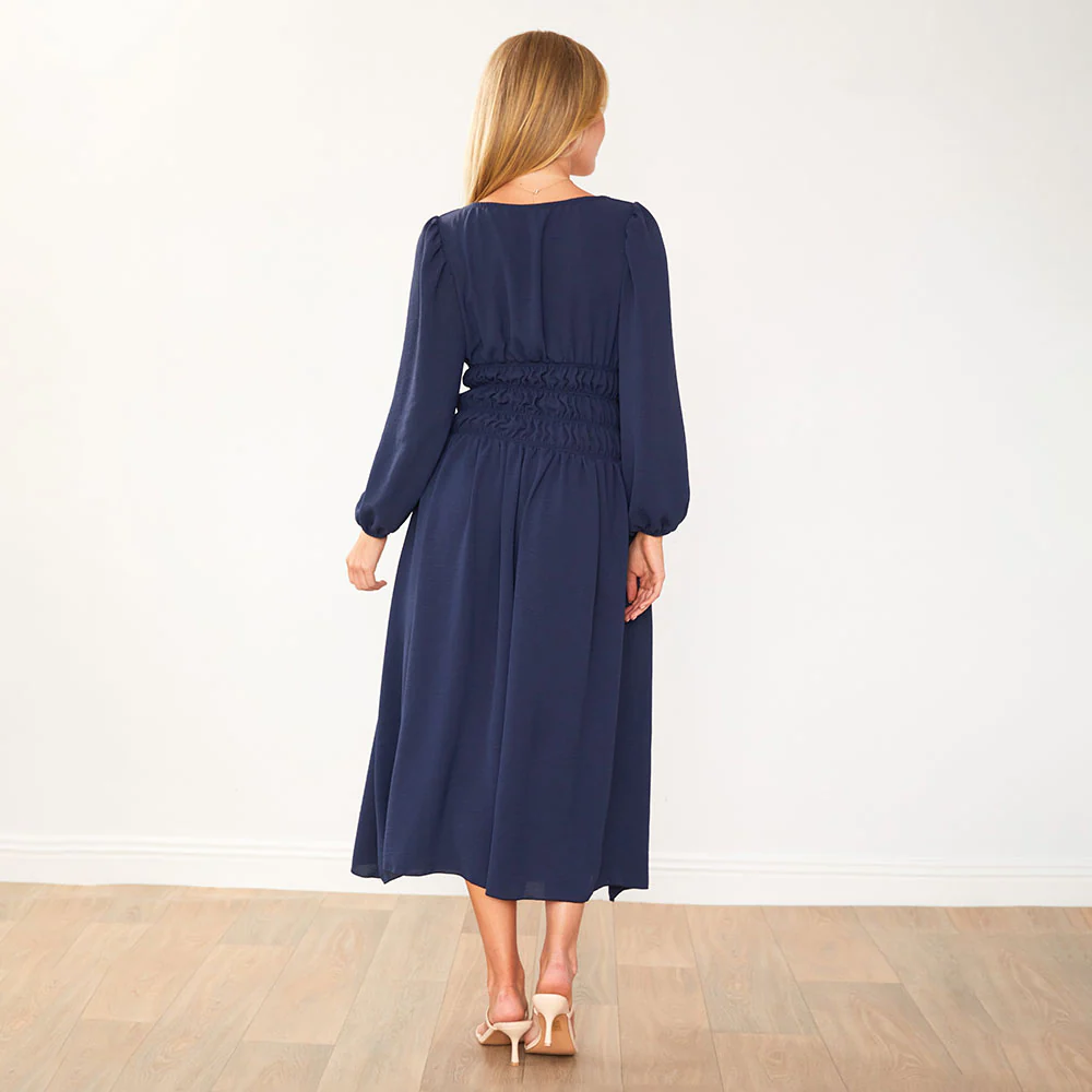 Evelyn Dress (Navy) - Image 8