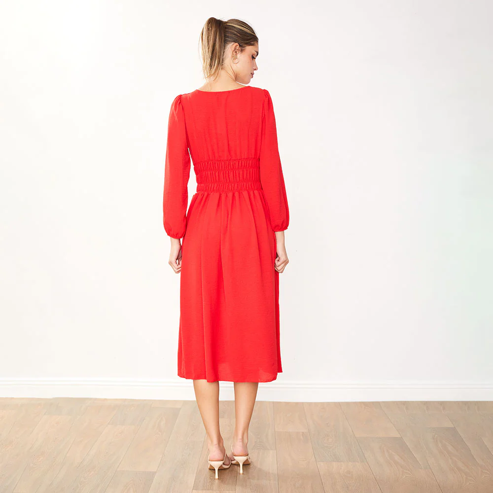 Evelyn Dress (Red) - Image 15