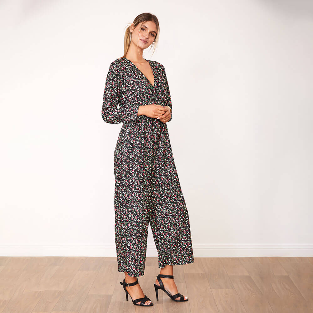 Farrah Jumpsuit (Black Floral) - Image 4