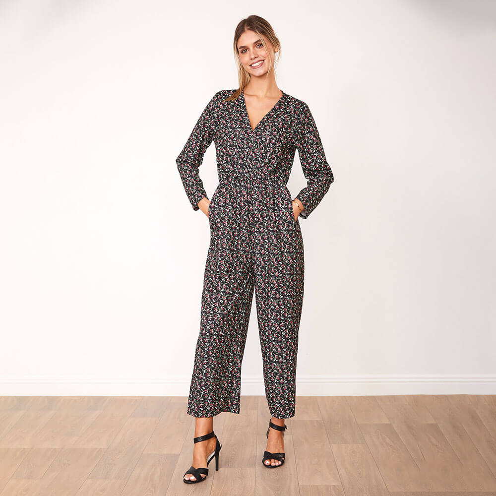 Farrah Jumpsuit (Black Floral) - Image 5
