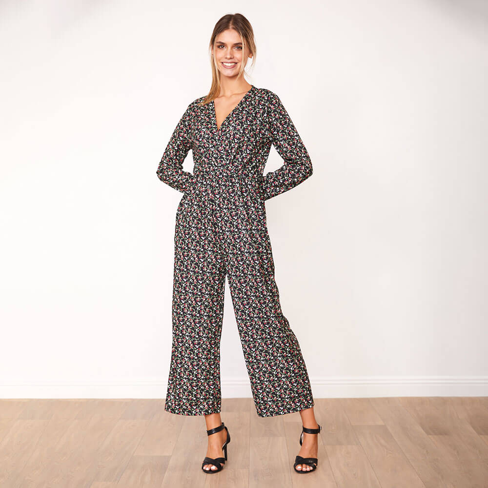 Farrah Jumpsuit (Black Floral) - Image 6