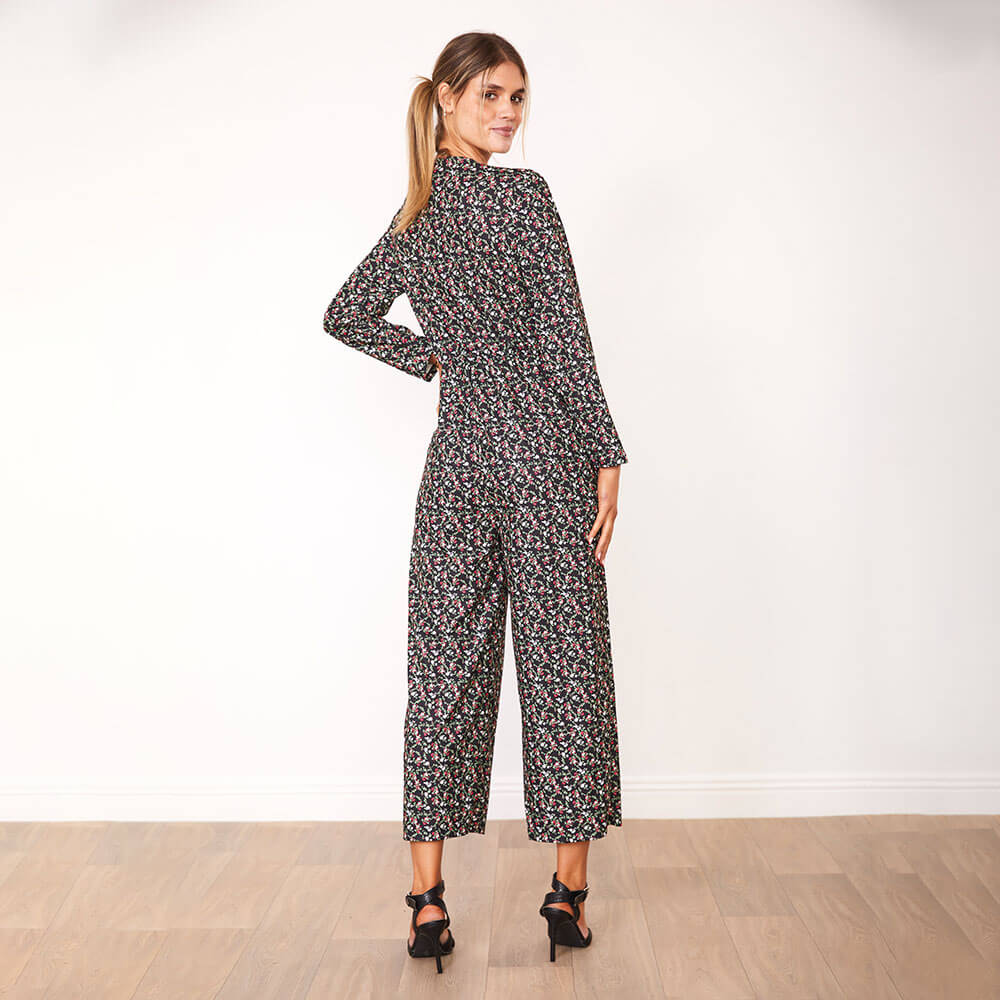 Farrah Jumpsuit (Black Floral) - Image 7