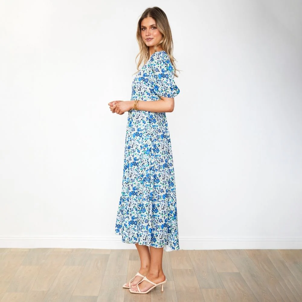 Flora Dress (Blue Rose) - Image 14