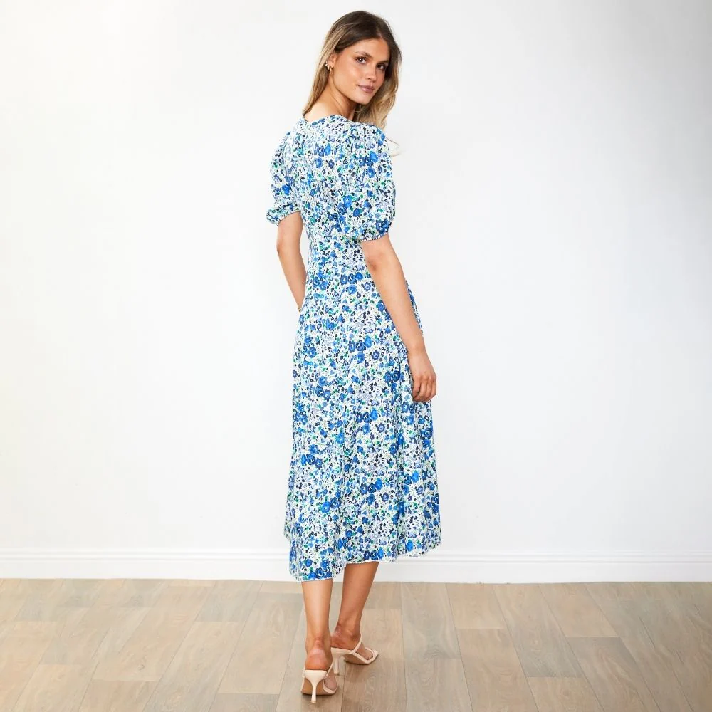 Flora Dress (Blue Rose) - Image 16