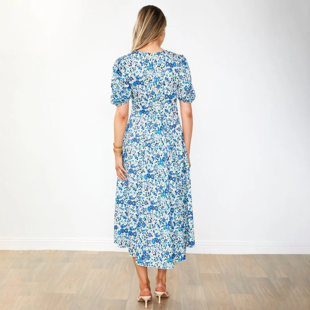 Flora Dress (Blue Rose) - Image 17