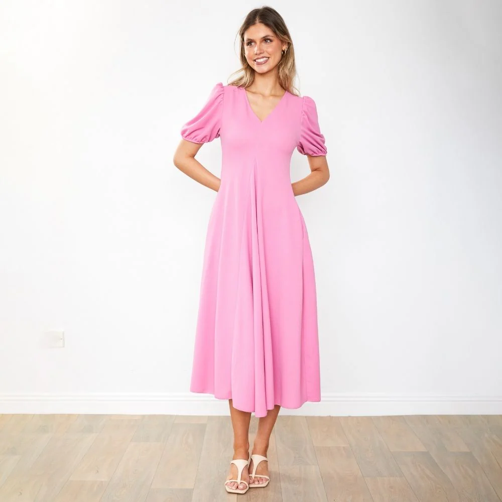 Flora Dress (Pink) - Image 5