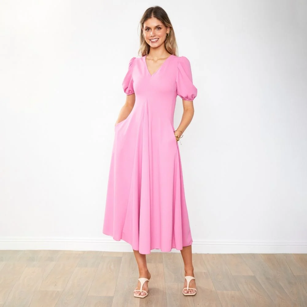 Flora Dress (Pink) - Image 7