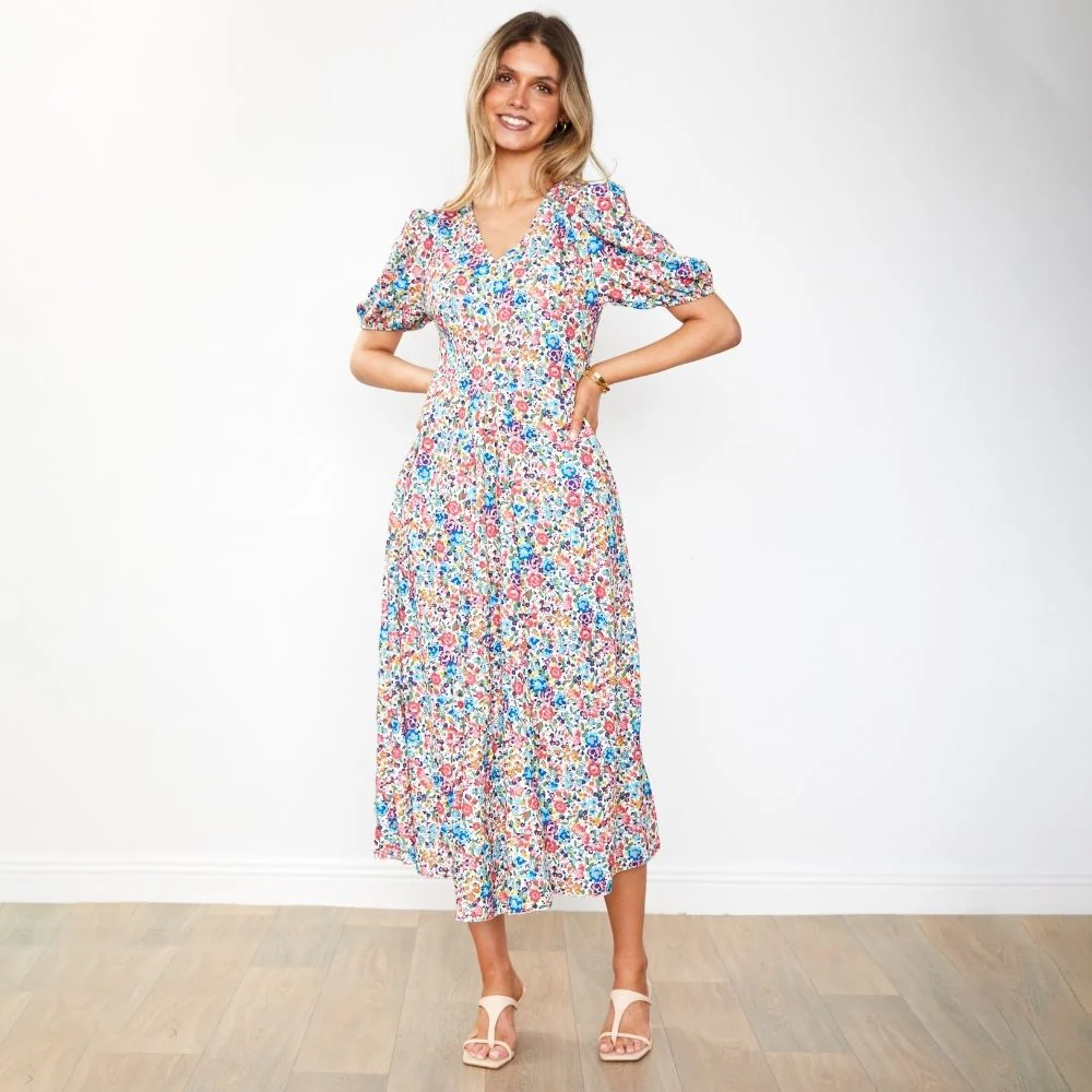 Flora Dress (Pink Rose) - Image 3