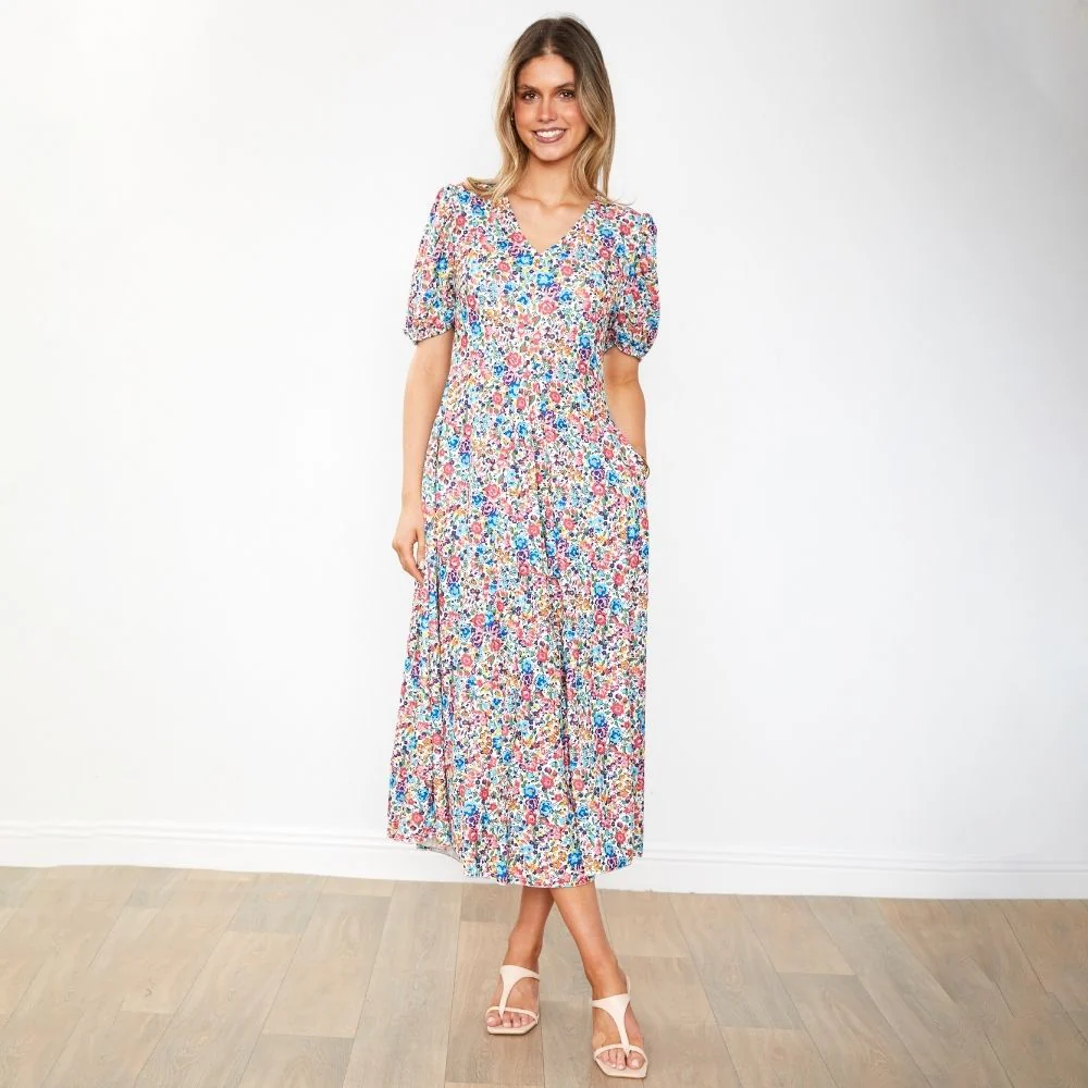 Flora Dress (Pink Rose) - Image 4