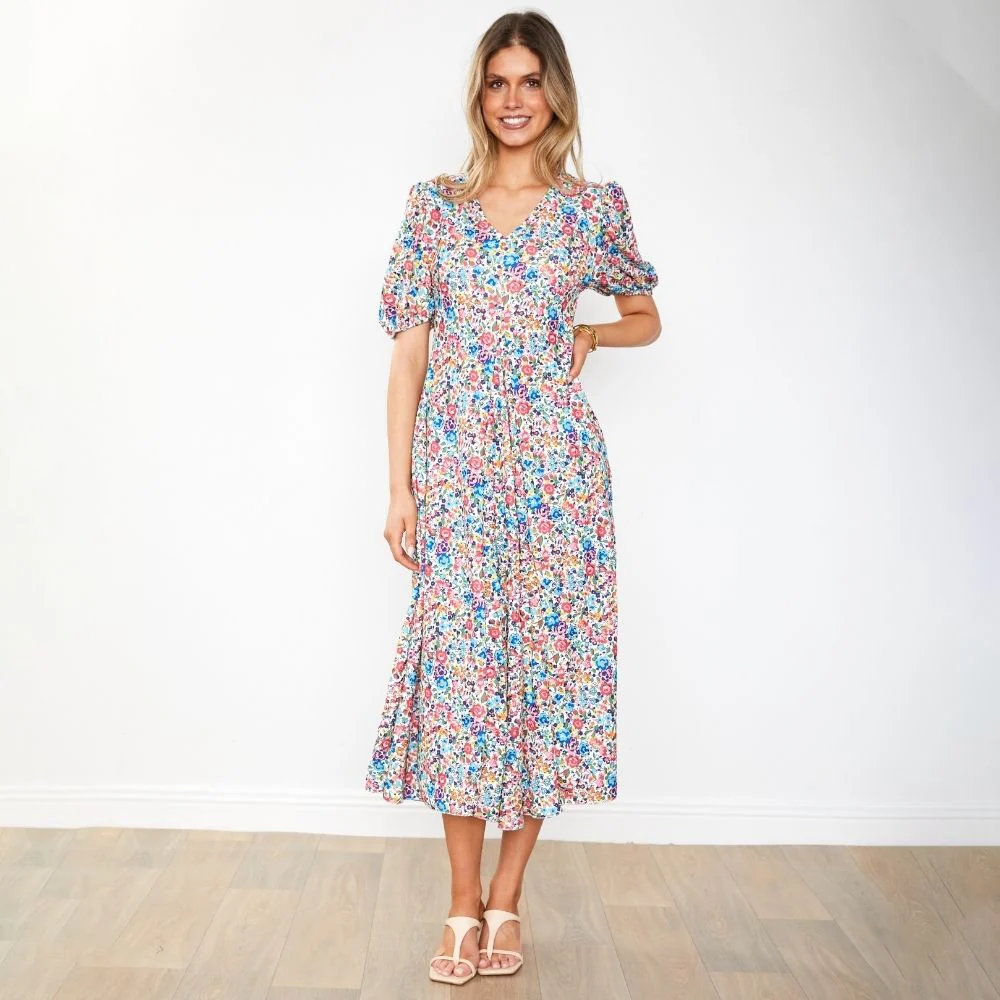 Flora Dress (Pink Rose) - Image 7