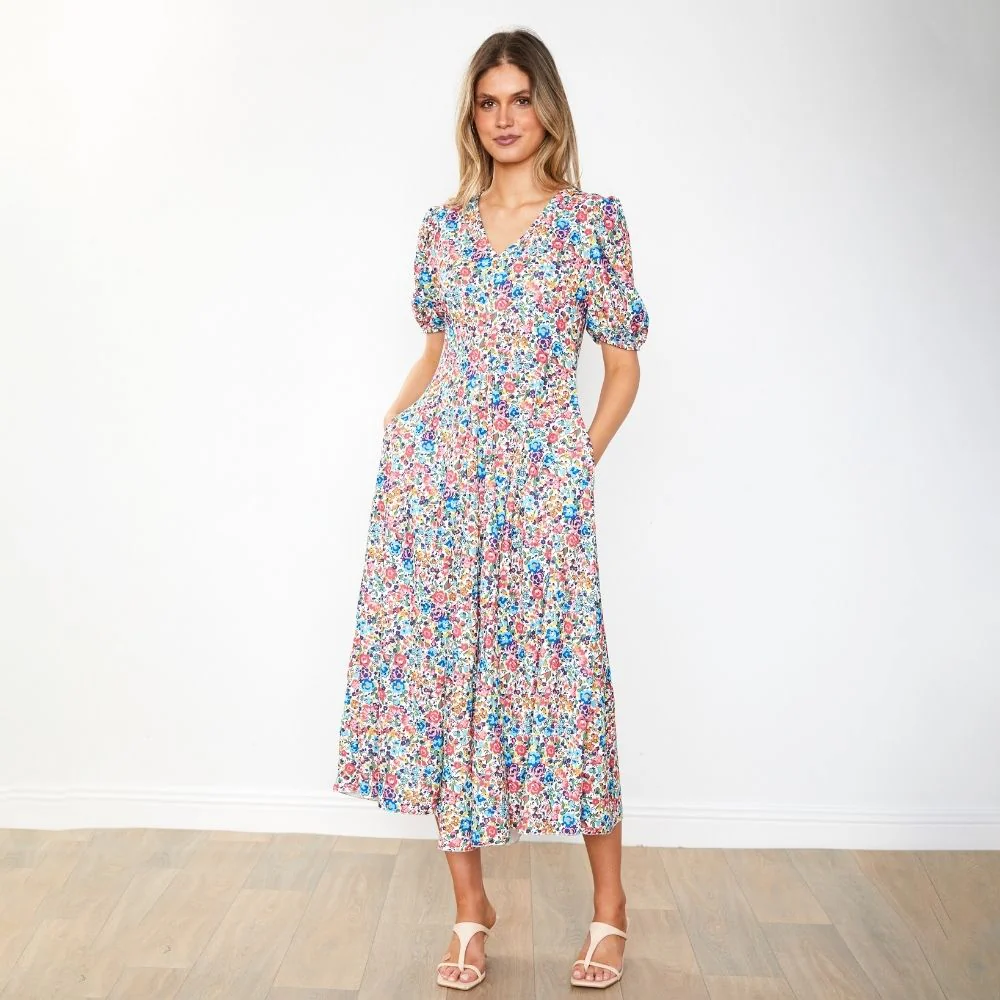 Flora Dress (Pink Rose) - Image 8