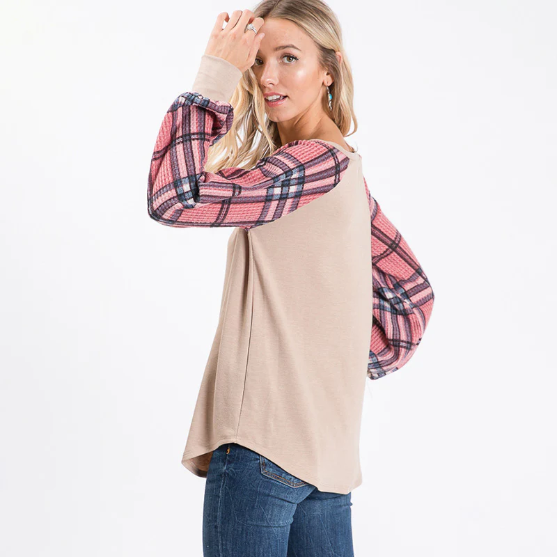 FLORAL CONTRAST TOP - Image 3