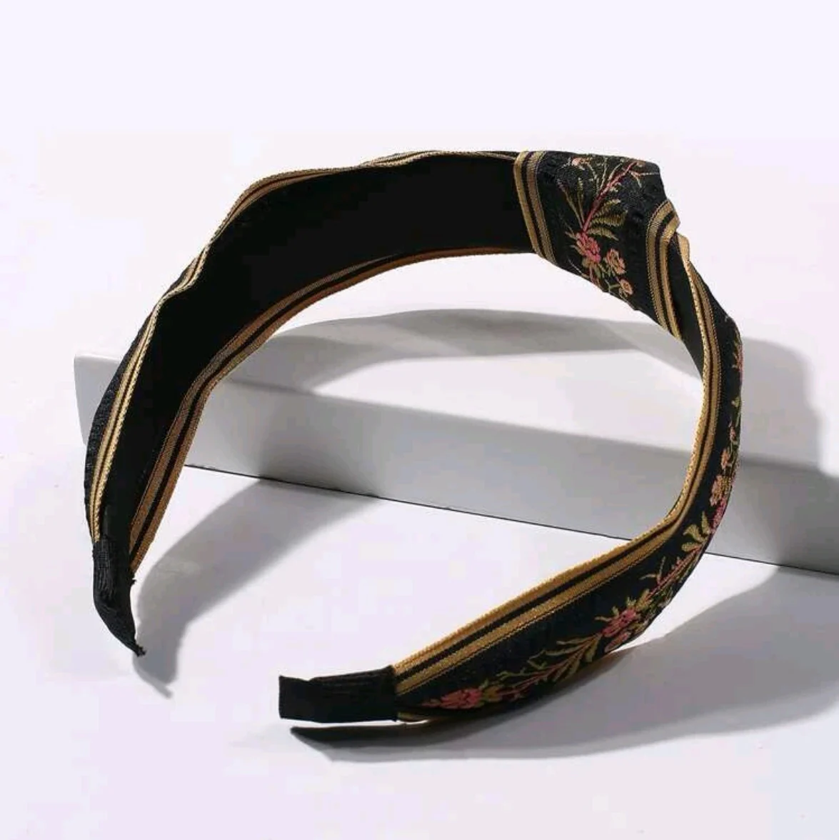 Floral Embroidery Hairband - Image 2