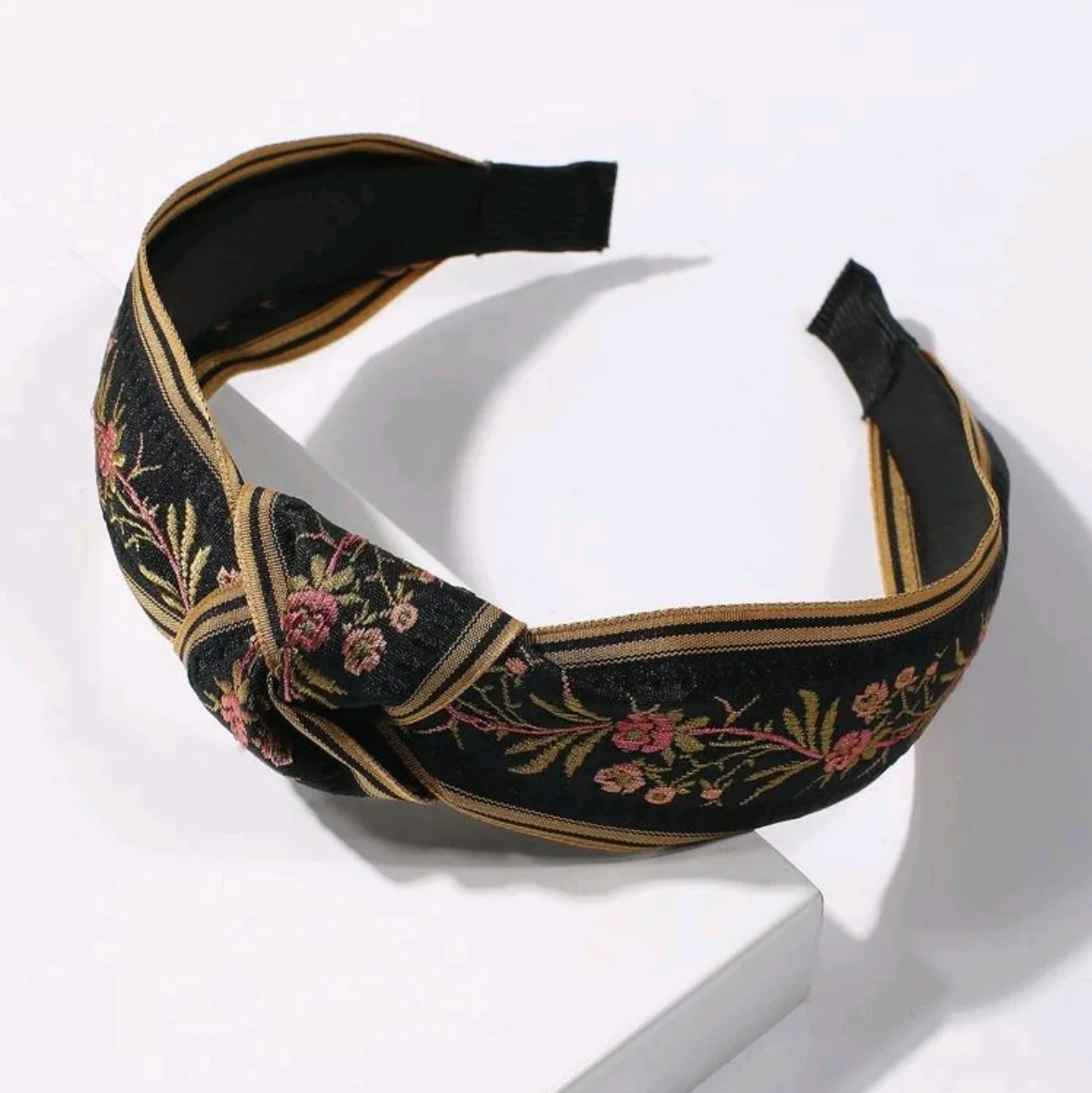 Floral Embroidery Hairband - Image 3