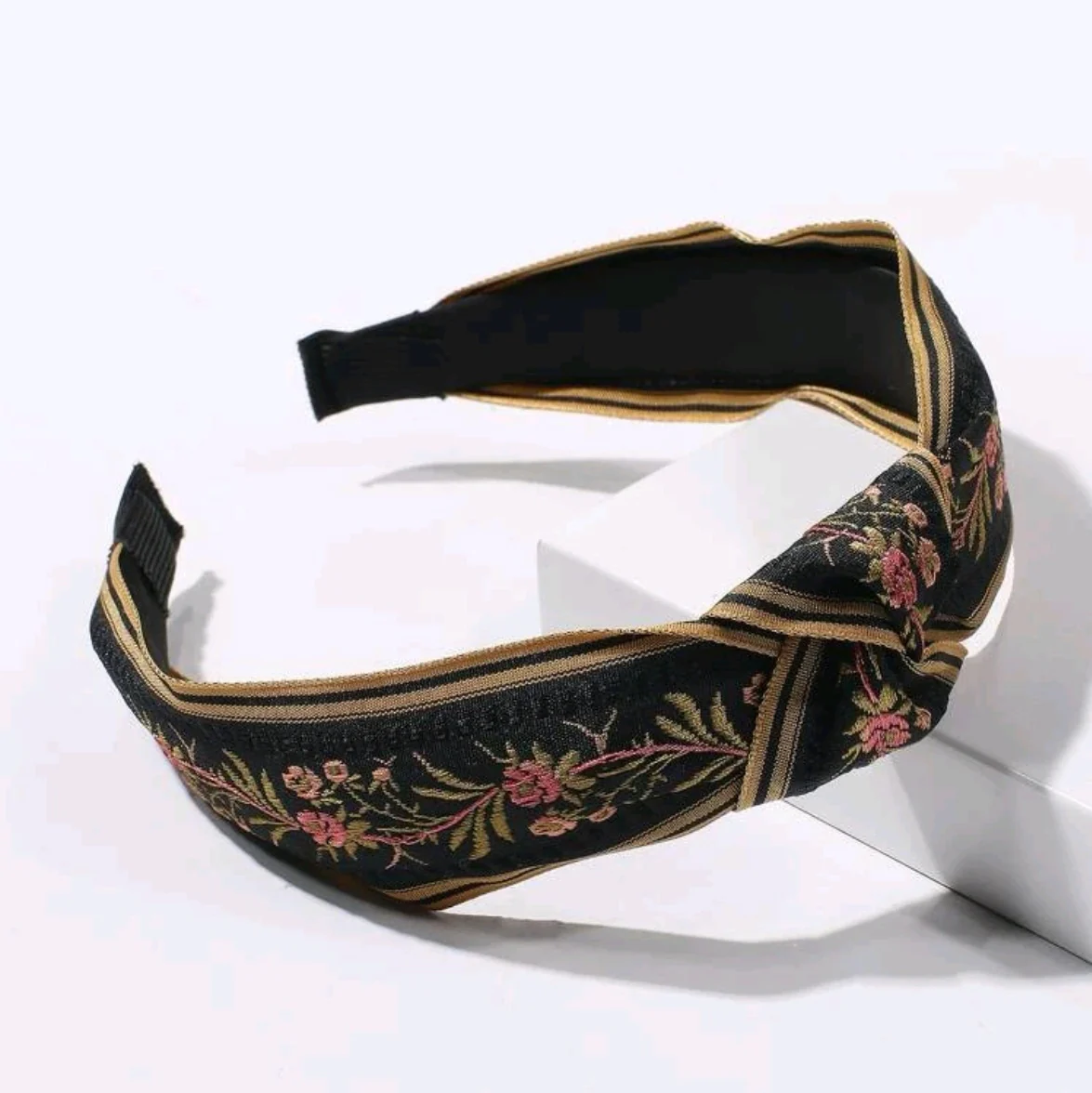 Floral Embroidery Hairband - Image 5