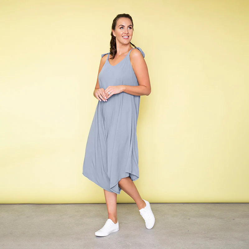 Frankie Relaxed Fit Jumpsuit (Baby Blue) - Image 3