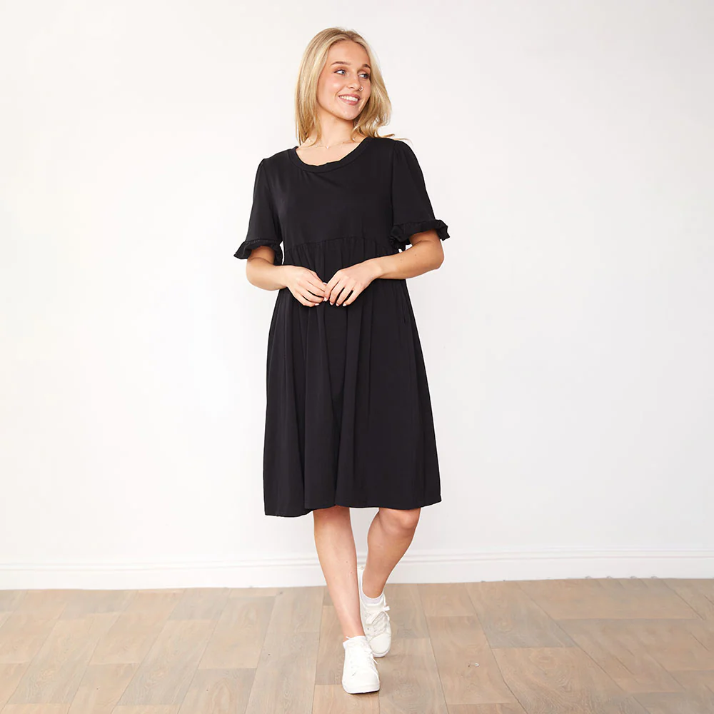 Fraya Dress (Black) - Image 2