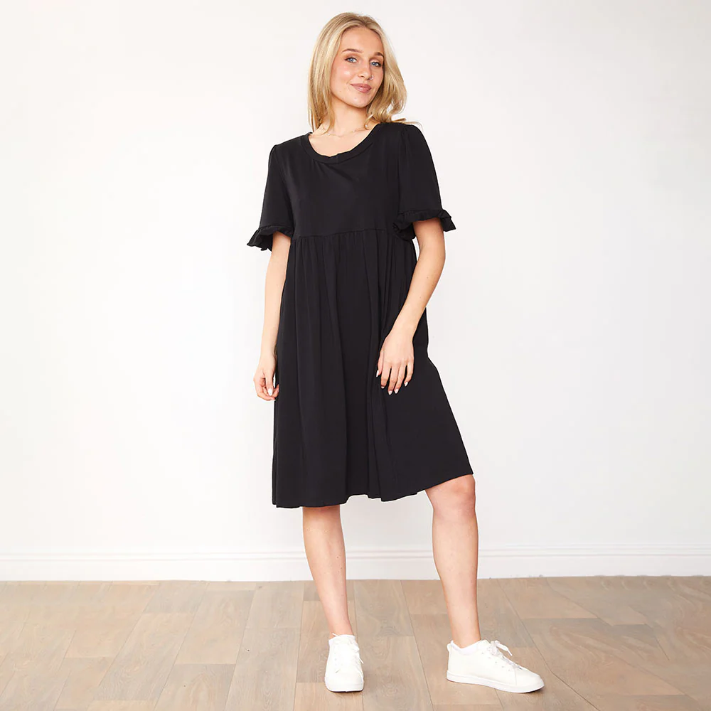 Fraya Dress (Black) - Image 4