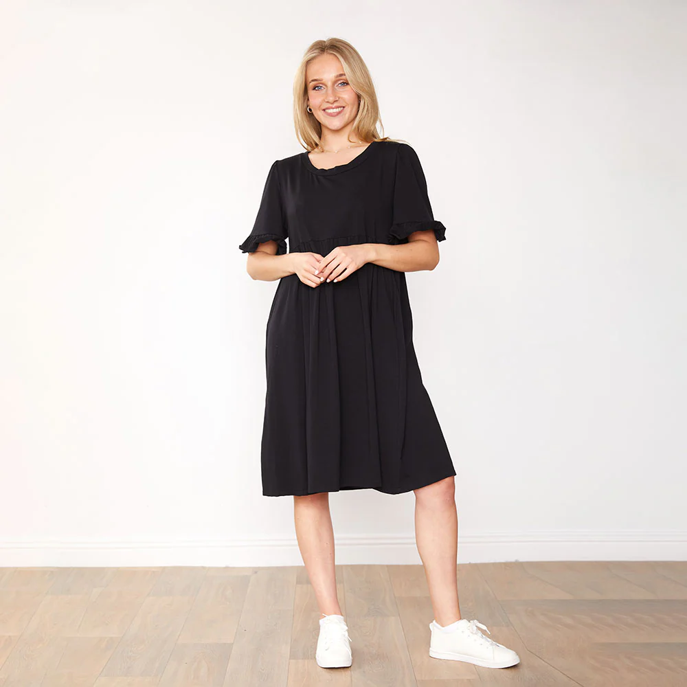 Fraya Dress (Black) - Image 5